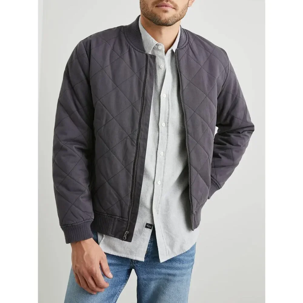 Rails Peninsula Jacket Obsedian Quited Full Zip Pockets Men’s Size Medium